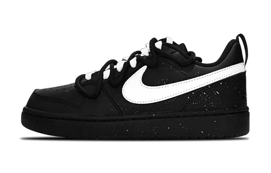 Nike Nike Court Borough Low top Kids' Skateboarding Shoes Black White Teenagers
