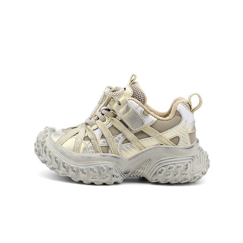 Jeep Fleece Lined Lining Sports Comfortable Kids Lifestyle Shoes Champagne Gold Polished Kids'