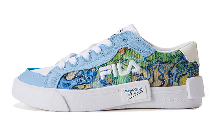 FILA KIDS Van Gogh Collaboration Collection Canvas Casual Slip Resistant Abrasion Resistant Low top