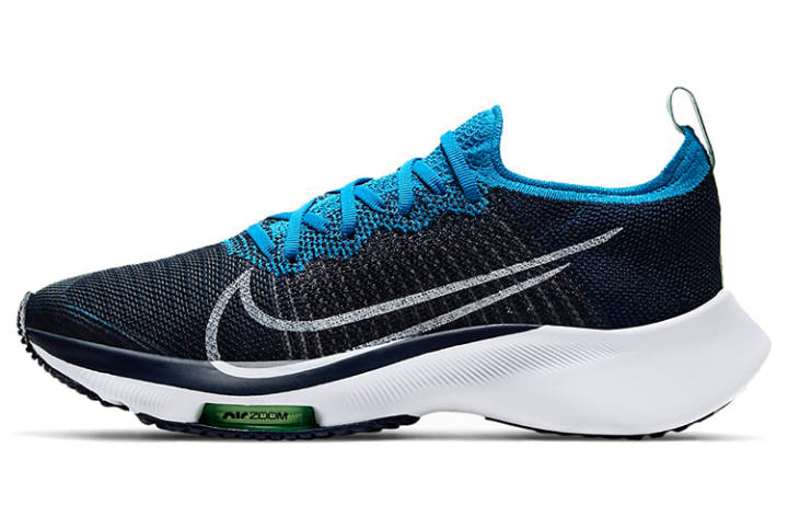 Nike Nike Air Zoom Tempo FK Slip Resistant Abrasion Resistant Low top Running Shoes Black Blue Unisex