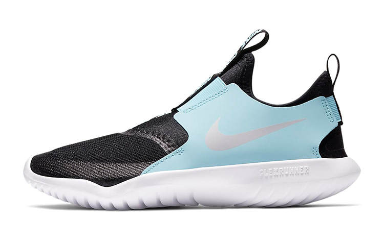 Nike Nike Flex Runner Cushioning Slip Resistant Abrasion Resistant Low top Running Shoes Blue Black Unisex