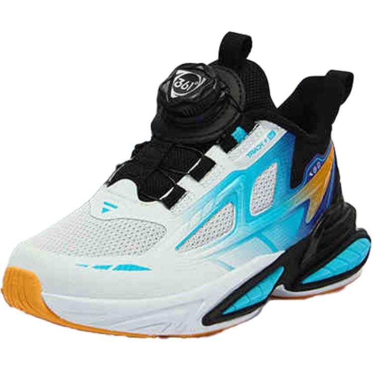 361°KIDS Fabric Slip Resistant Abrasion Resistant Slip Resistant Abrasion Resistant Low top Kids' Running Shoes Black