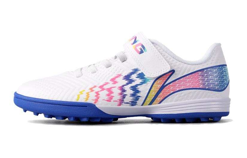 Li-Ning YOUNG Li Ning YOUNG Low top Soccer Shoes White Blue Teenagers