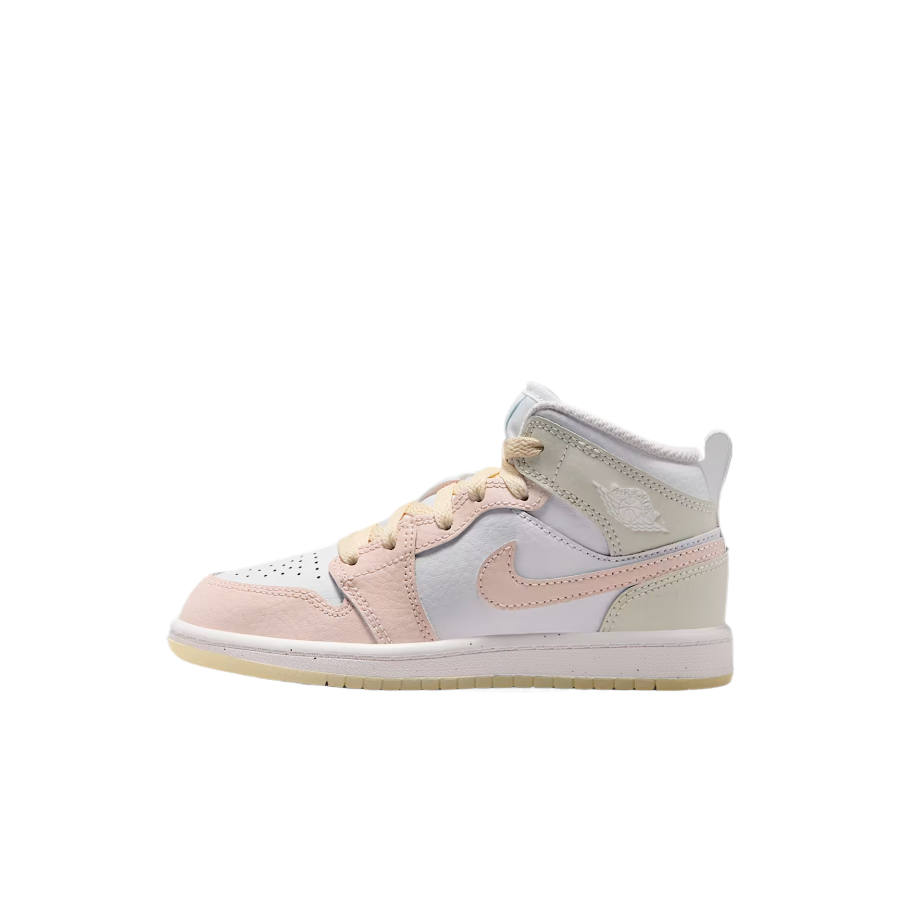 Jordan Jordan Genuine Leather Children's Basketball Shoes Pink White Children Aged 3 7 Years Old
