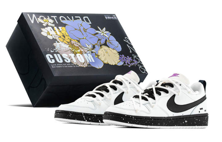 Nike Nike Court Borough Icy Snow Panda Slip Resistant Cushioning Abrasion Resistant