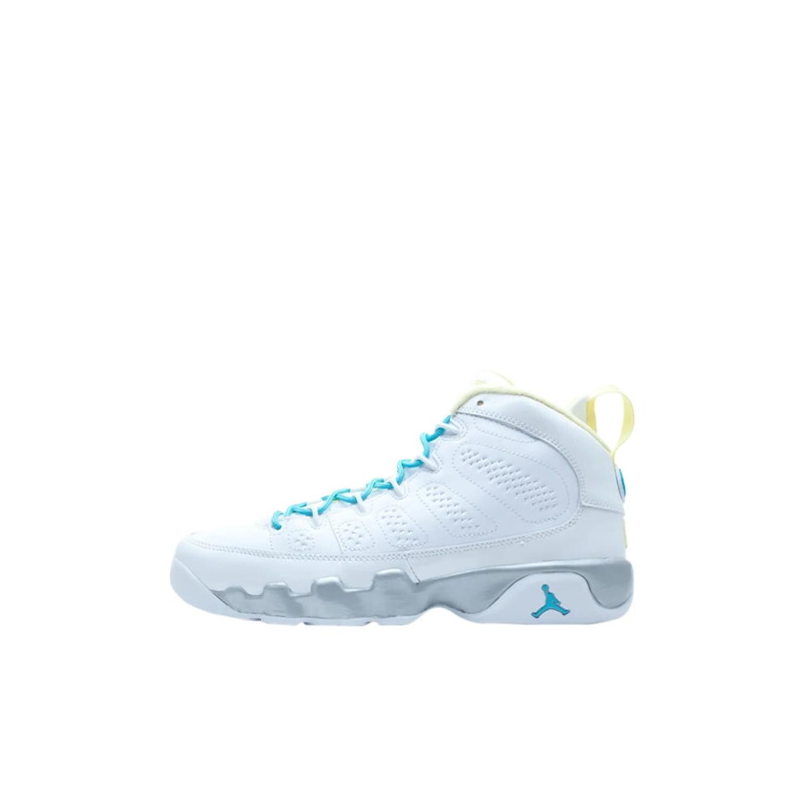 Jordan Jordan Air Jordan 9 Mid top Children's Basketball Shoes White Teenagers