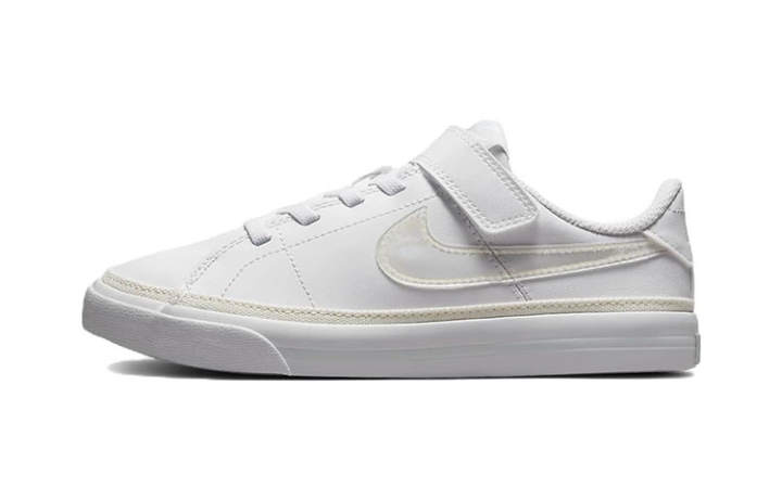Nike Nike Court Legacy Low top Skateboard Shoes White Children Aged 3 7 Years Old