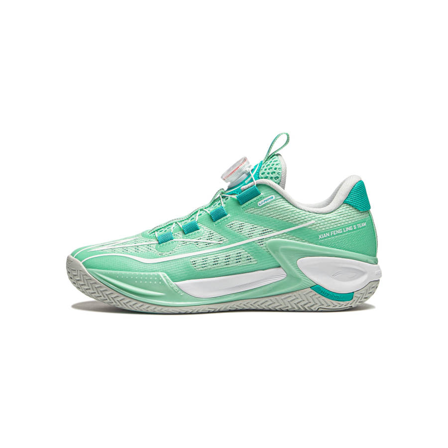 Li-Ning YOUNG Li Ning YOUNG Fabric Low top Children's Basketball Shoes Aqua Green Kids'