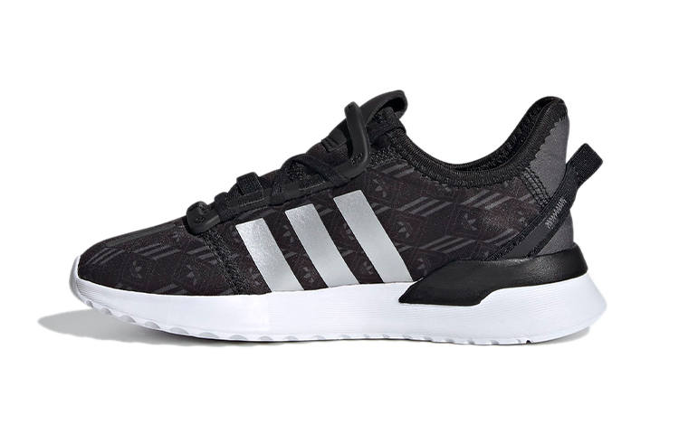 Adidas Originals U PATH Run Fabric Low top Sports Casual Shoes Black White Children Aged 3 7 Years Old
