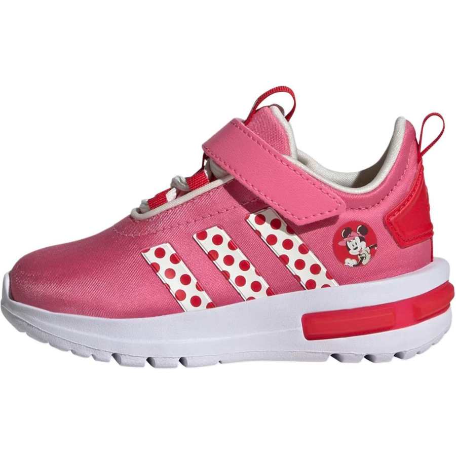 Adidas Disney x Adidas RACER TR23 Slip Resistant Abrasion Resistant Low top Toddler Shoes Pink Infant And Toddler