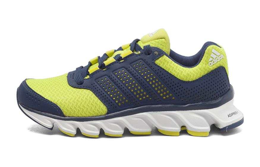 Adidas Adidas Slip Resistant Abrasion Resistant Slip Resistant Abrasion Resistant Low top Kids' Running Shoes Blue Green Kids'