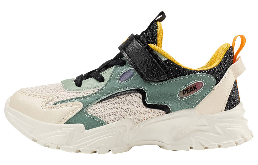 PEAK Anti Kick Abrasion Resistant Anti Kick And Abrasion Resistant Low top Kids' Running Shoes Ecru Teenagers
