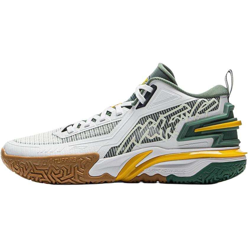 Li-Ning YOUNG Li Ning YOUNG Low top Basketball Shoes White Green Teenagers
