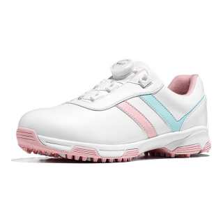 PGM Microfiber Leather Kids' Training Shoes White Pink Blue Kids'