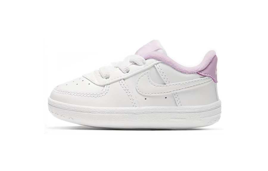 Nike Nike Air Force 1 Crib Slip Resistant Slip Resistant Skateboard Shoes White Purple Infant And Toddler