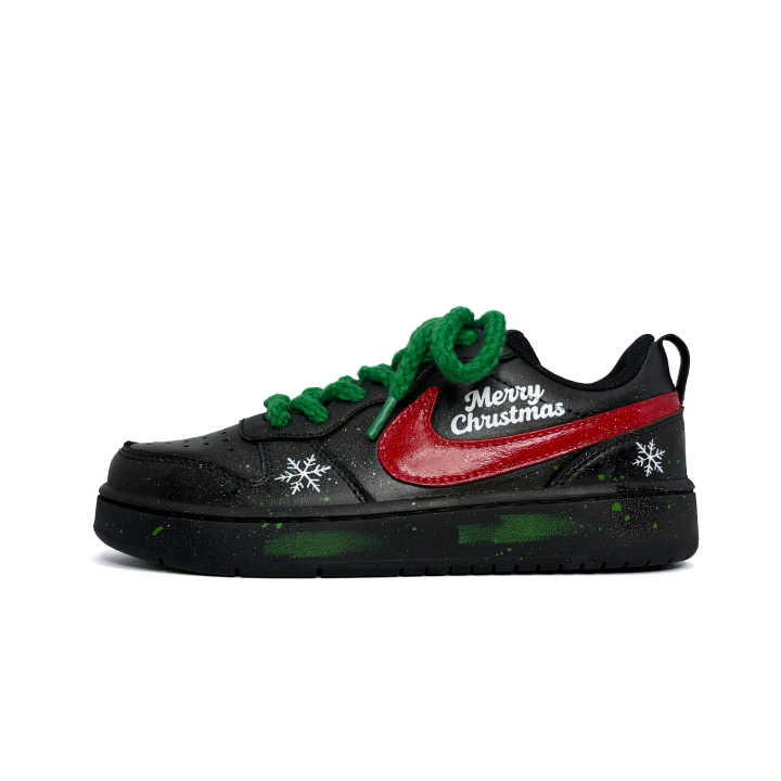 Nike Nike Court Borough Starry Snow Night Flame Leather Slip Resistant Abrasion Resistant Slip Resistant Abrasion Resistant