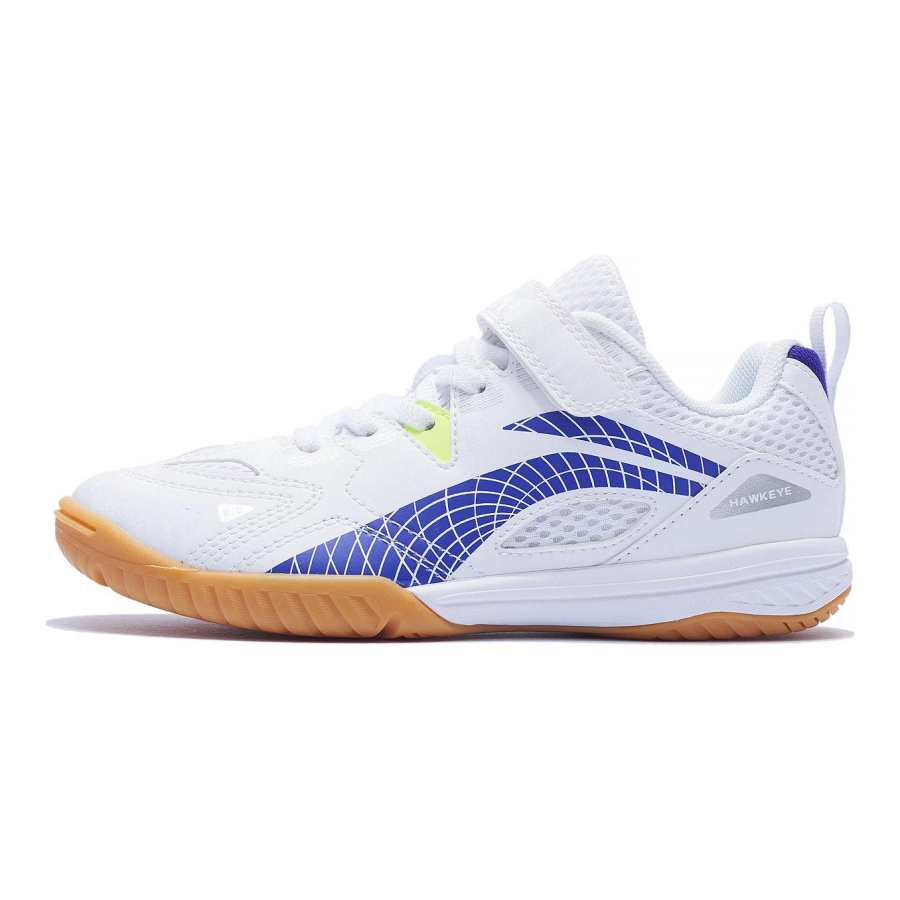 Li-Ning Li Ning Slip Resistant Cushioning Low top Kids' Training Shoes White Blue Kids'