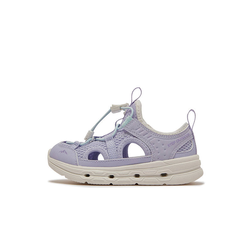 XTEP Slip Resistant And Breathable Low top Children's Sandals Violet Blue Purple Cloud Peak Blue Kids'