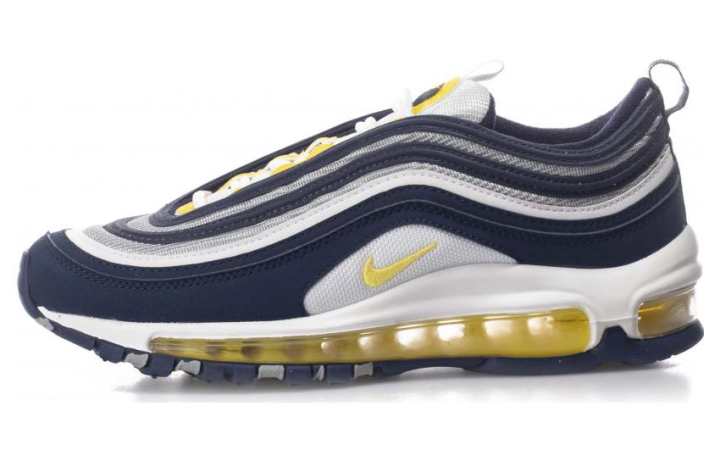 Nike Nike Air Max 97 Low top Running Shoes Blue White Yellow Unisex