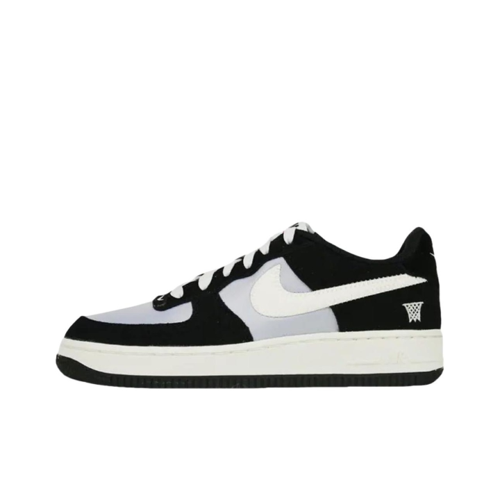 Nike Nike Air Force 1 Abrasion Resistant Low top Kids' Skateboarding Shoes Black White Teenagers