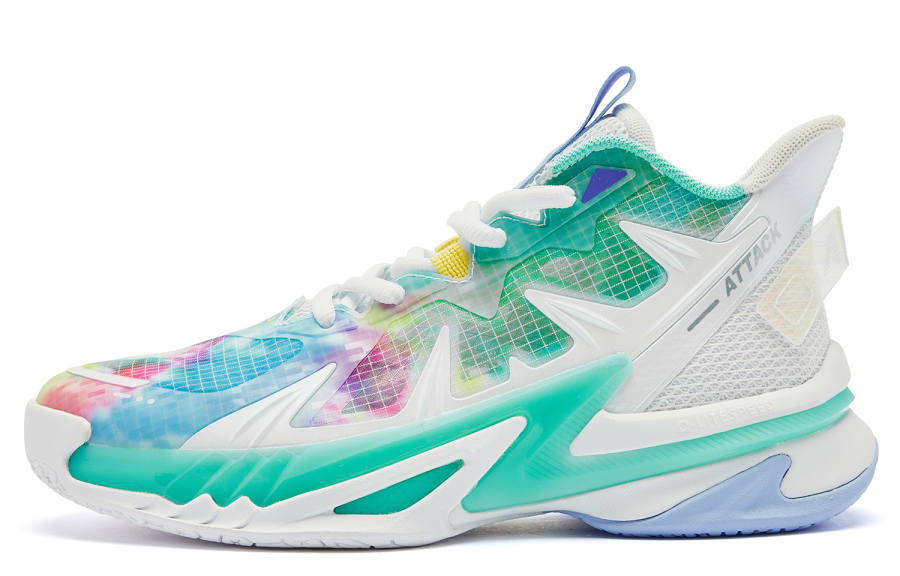 QIAODAN Cushioning Abrasion Resistant Breathable Mid top Basketball Shoes Unisex
