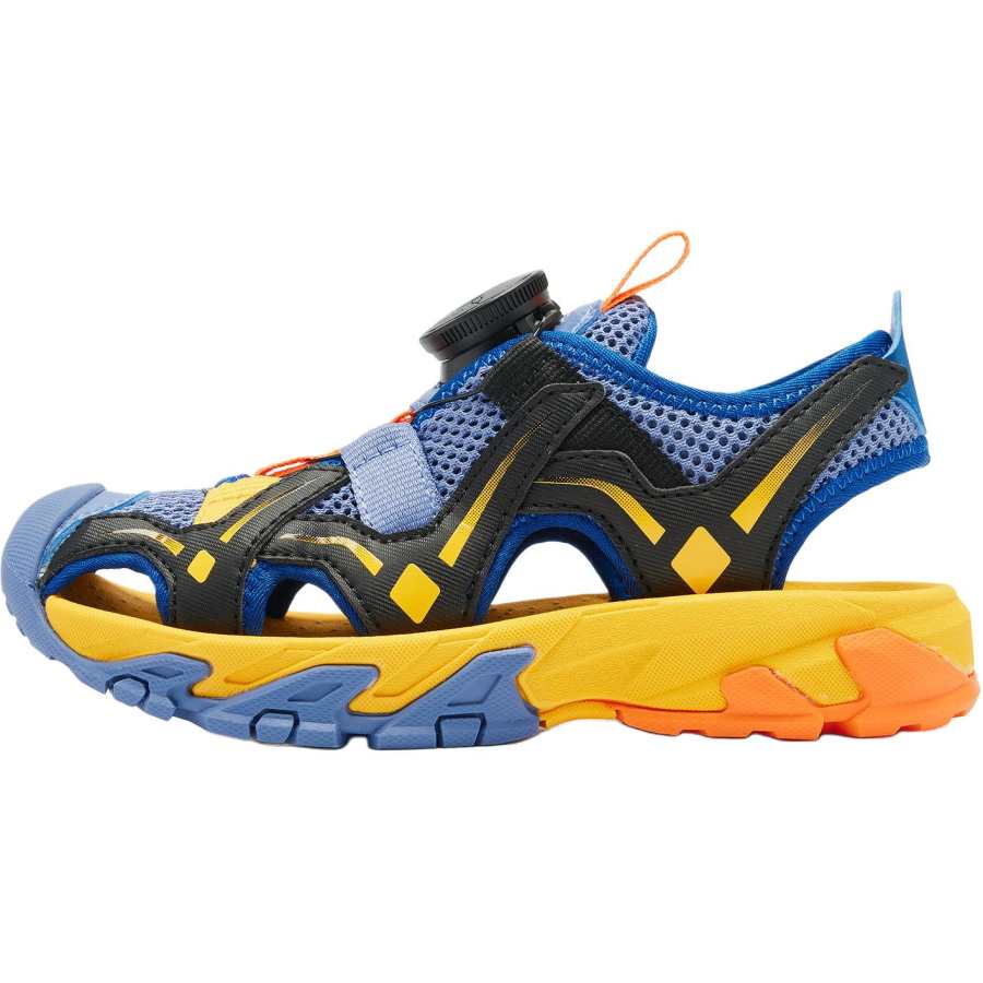 QIAODAN Children's Sandals Blue Black Children Aged 3 7 Years Old