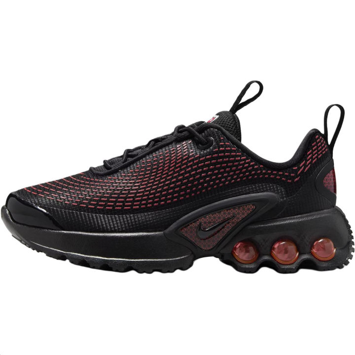 Nike Nike Air Max Dn Abrasion Resistant Low top Running Shoes Black/Red Kids'