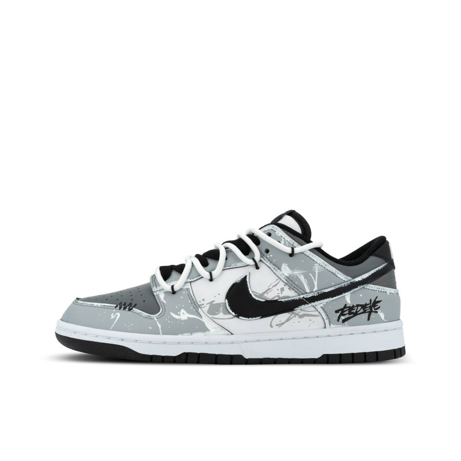 Nike Nike Dunk Gorilla Jiedian XJDD Wasteland Chasing The Wind Low top Skateboard Shoes Unisex White Gray
