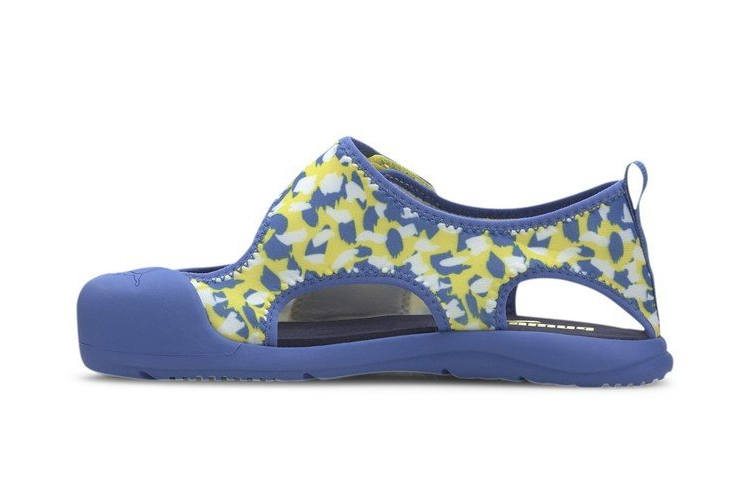 PUMA Aquacat PS Children's Sandals Blue Yellow Children Aged 3 7 Years Old