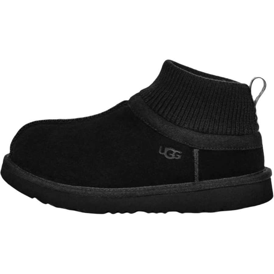 UGG Classic Ultra Slip Resistant Abrasion Resistant Mid top Kids Lifestyle Shoes Black Kids'