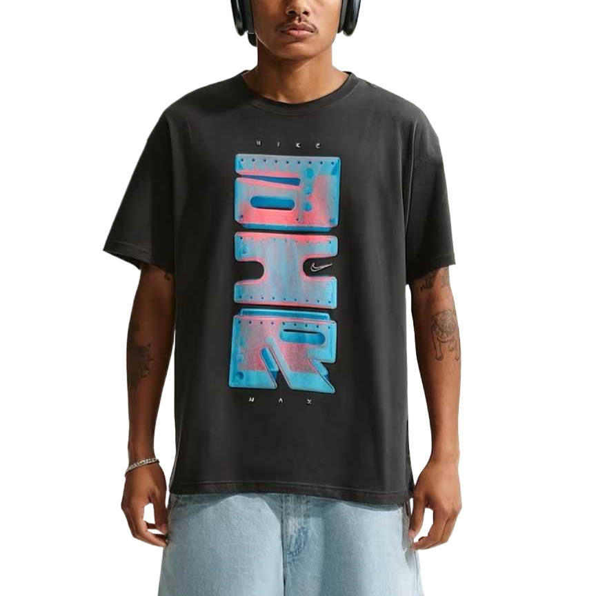 Nike Nike Sportswear T Shirts Men's Dark Black Crew Neck