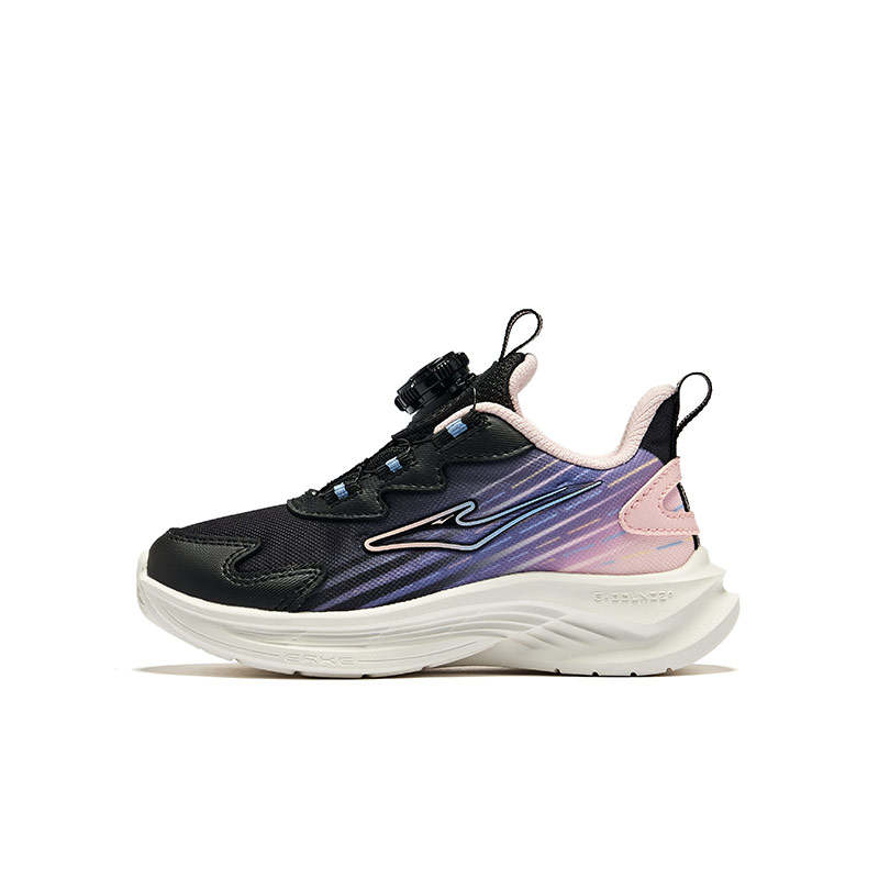 ERKE KIDS ERKE KIDS' Running Shoes Jet Black/Apricot Blossom Pink Kids'