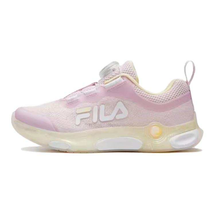 FILA KIDS Slip Resistant Cushioning Breathable Low top Kids' Running Shoes Snow Lilac Purple