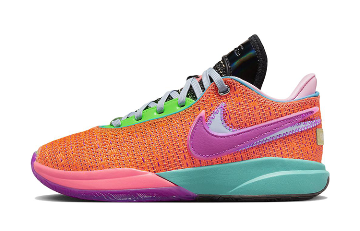 Nike Nike LeBron 20 Abrasion Resistant Low top Basketball Shoes Orange Unisex