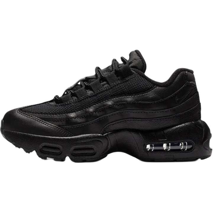 Nike Nike Air Max 95 Synthetic Leather, Textile Running Shoes Black Kids'