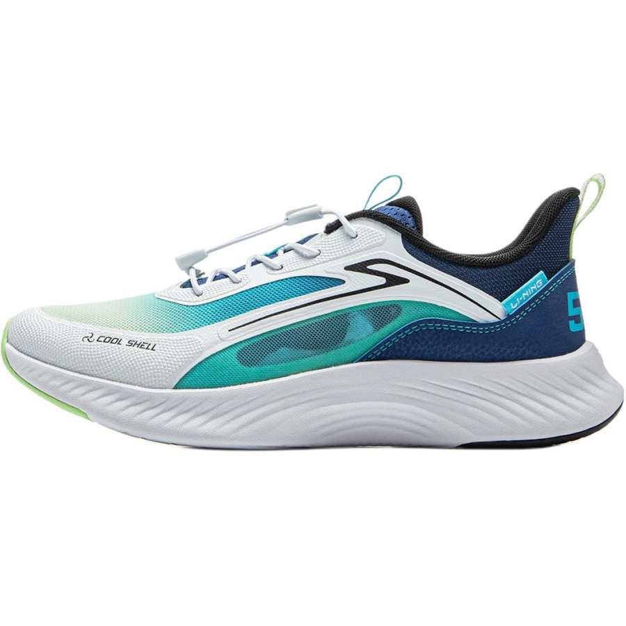 Li-Ning YOUNG Li Ning YOUNG Sports Life Collection Comfortable Low top Casual Shoes White Blue