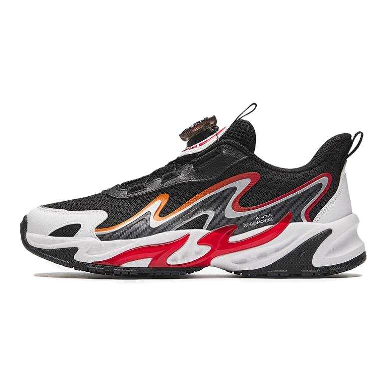 Antakids Low top Casual Shoes Black Red Teenagers