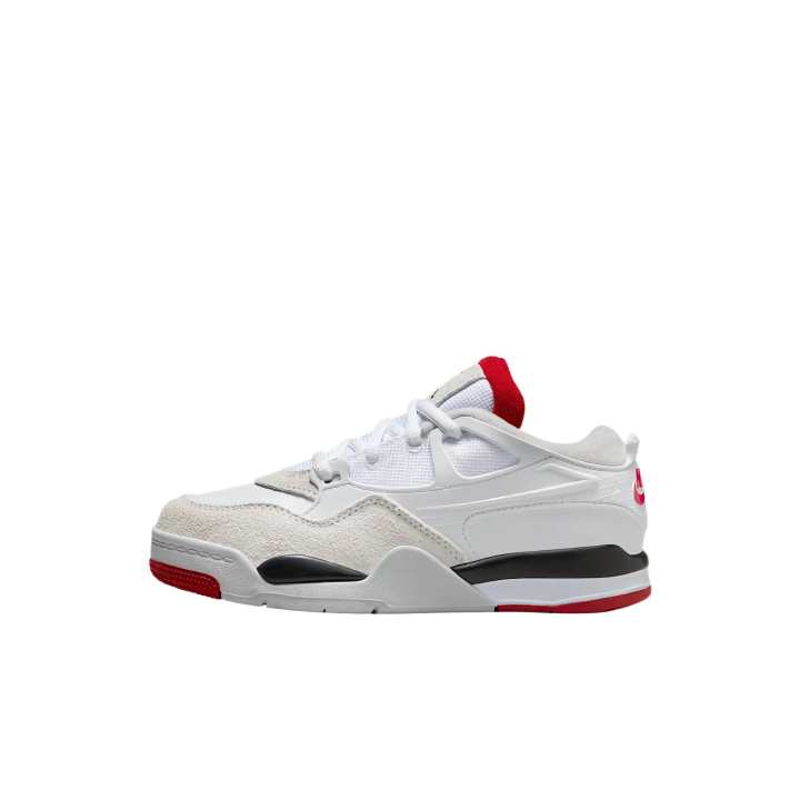 Jordan Jordan AJ4 Leather Kids Lifestyle Shoes White Kids'
