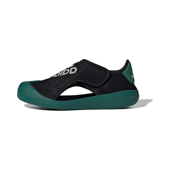 Adidas Adidas Altaventure 2.0 Comfortable Slip Resistant Cushioning Children's Sandals Black Green Children Aged 3 7 Years Old