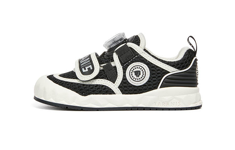 TARANIS Slip Resistant Anti Kick Slip Resistant Anti Kick Low top Kids Lifestyle Shoes Black White Kids'