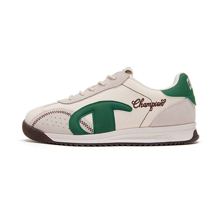 Champion Kids Vintage Training Shoes Low top Kids' Skateboarding Shoes Milk White/Ivy Green Kids'