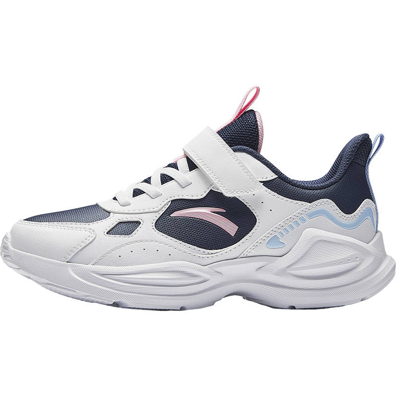 Antakids Synthetic Leather, Textile Low top Running Shoes Blue White Teenagers