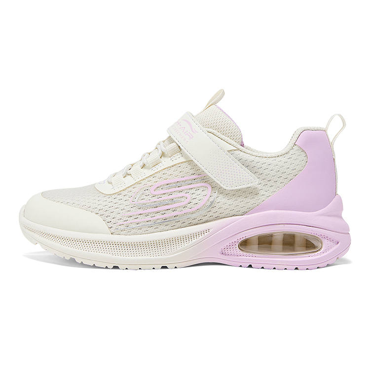 Skechers Kids Anti-Slip Wear-Resistant Lightweight Cushioning Breathable Low-Top Running Shoes Natural Kids'