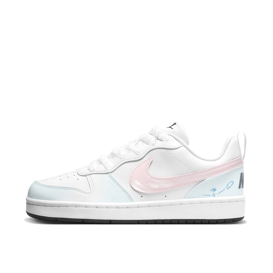 Nike Nike Court Borough Court Borough Synthetic Leather Slip Resistant Cushioning Abrasion Resistant