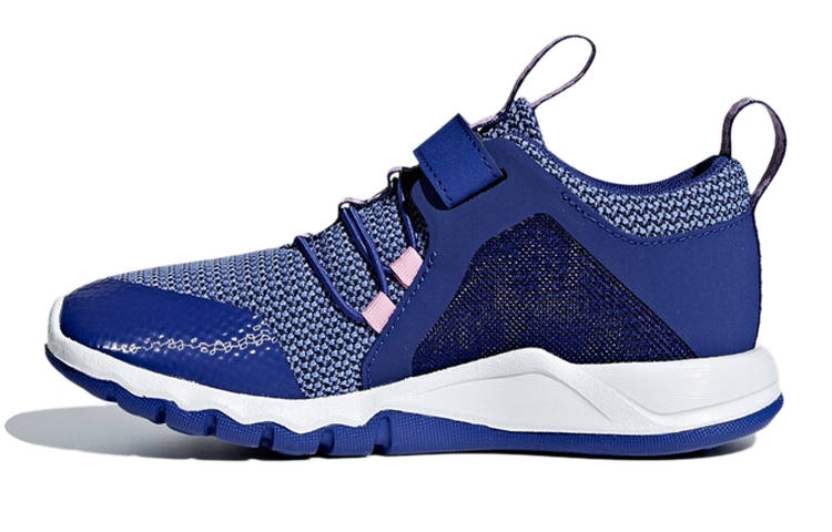 Adidas Adidas Rapidaflex El K Breathable Low top Kids' Running Shoes Blue Pink Kids'