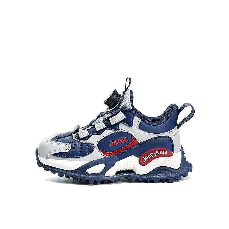 Jeep Slip Resistant Cushioning Abrasion Resistant Low top Running Shoes Dark Blue Kids'