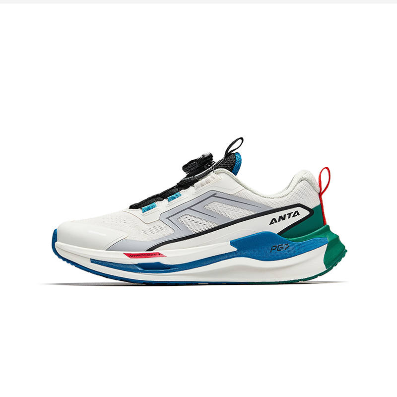 Antakids Fabric Low top Running Shoes Ivory White/Frost Tower Gray Teenagers