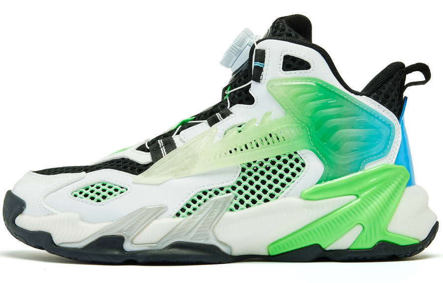 QIAODAN Assassin Summer Low top Basketball Shoes White Black Unisex
