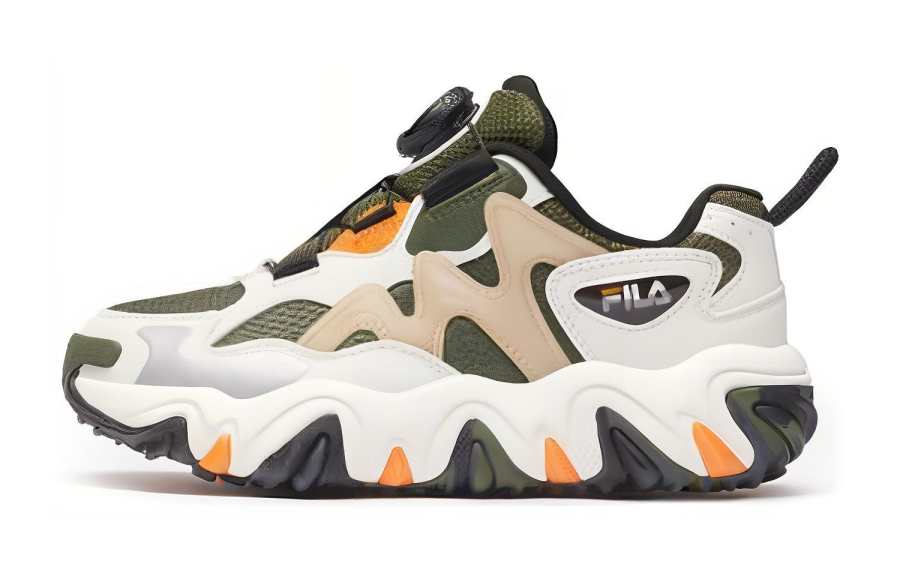 FILA KIDS TGR 4 Abrasion Resistant Low top Kids' Outdoor Shoes Olive Green