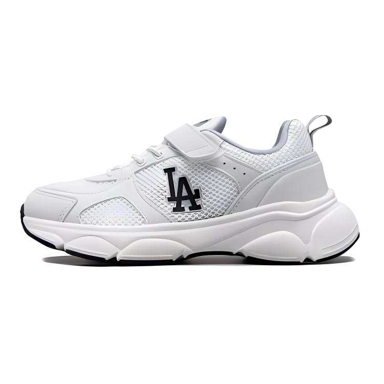 MLB KIDS Synthetic Leather Breathable Lightweight Breathable And Lightweight Kids Lifestyle Shoes White Black Kids'